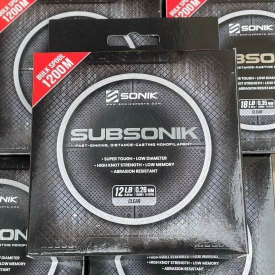 Sonik Subsonik Monofilament Clair 0.41mm 3000m 2 Sonik Subsonik Monofilament Clair 0.41mm 3000m – Image 2