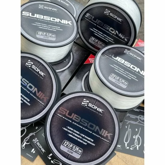Sonik Subsonik Monofilament Clair 0.31mm 3000m 3 Sonik Subsonik Monofilament Clair 0.31mm 3000m – Image 3