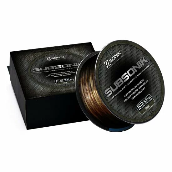Sonik Subsonik Monofilament Camo 0.28mm 3000m 1 Sonik Subsonik Monofilament Camo 0.28mm 3000m
