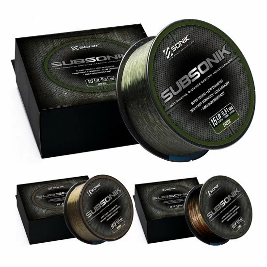 Sonik Subsonik Monofilament Camo 0.28mm 3000m 3 Sonik Subsonik Monofilament Camo 0.28mm 3000m – Image 3